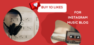 Purchase 10 likes on Instagram for musical blog pictures
